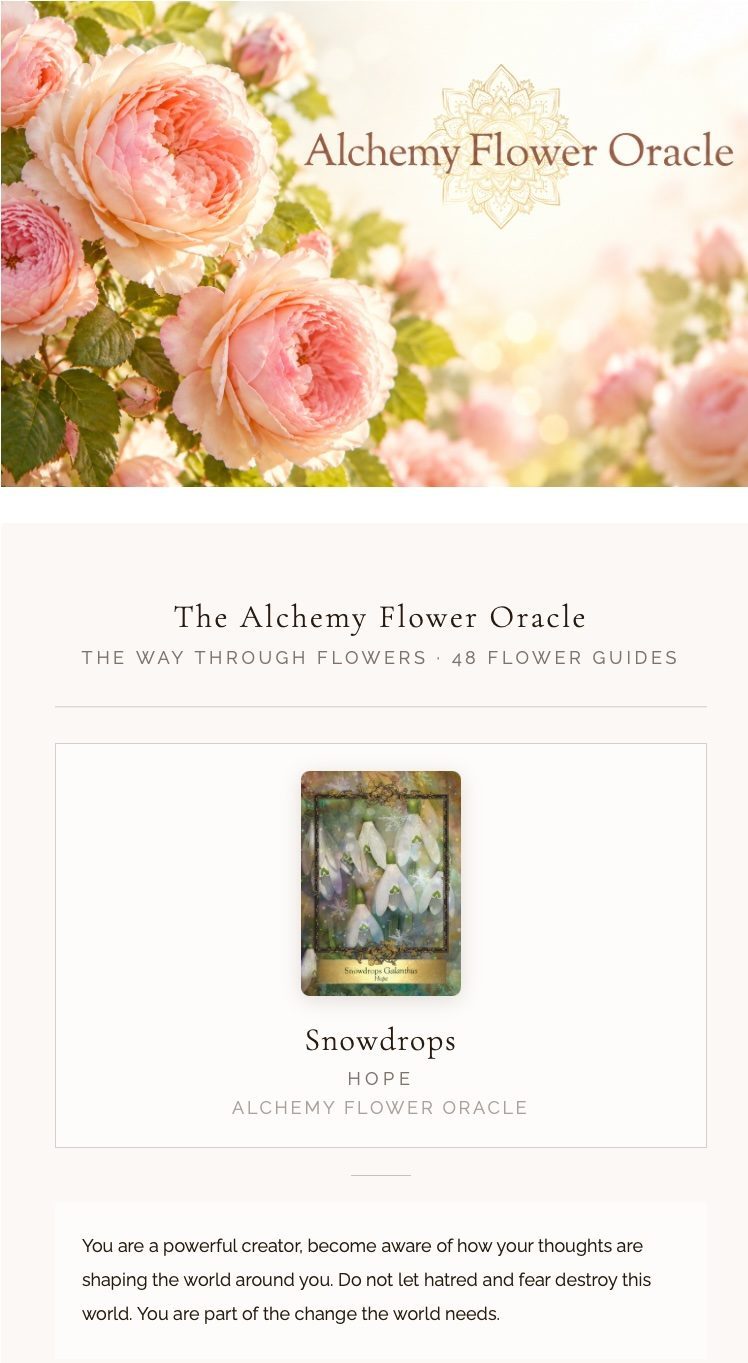 Alchemy Flower Oracle